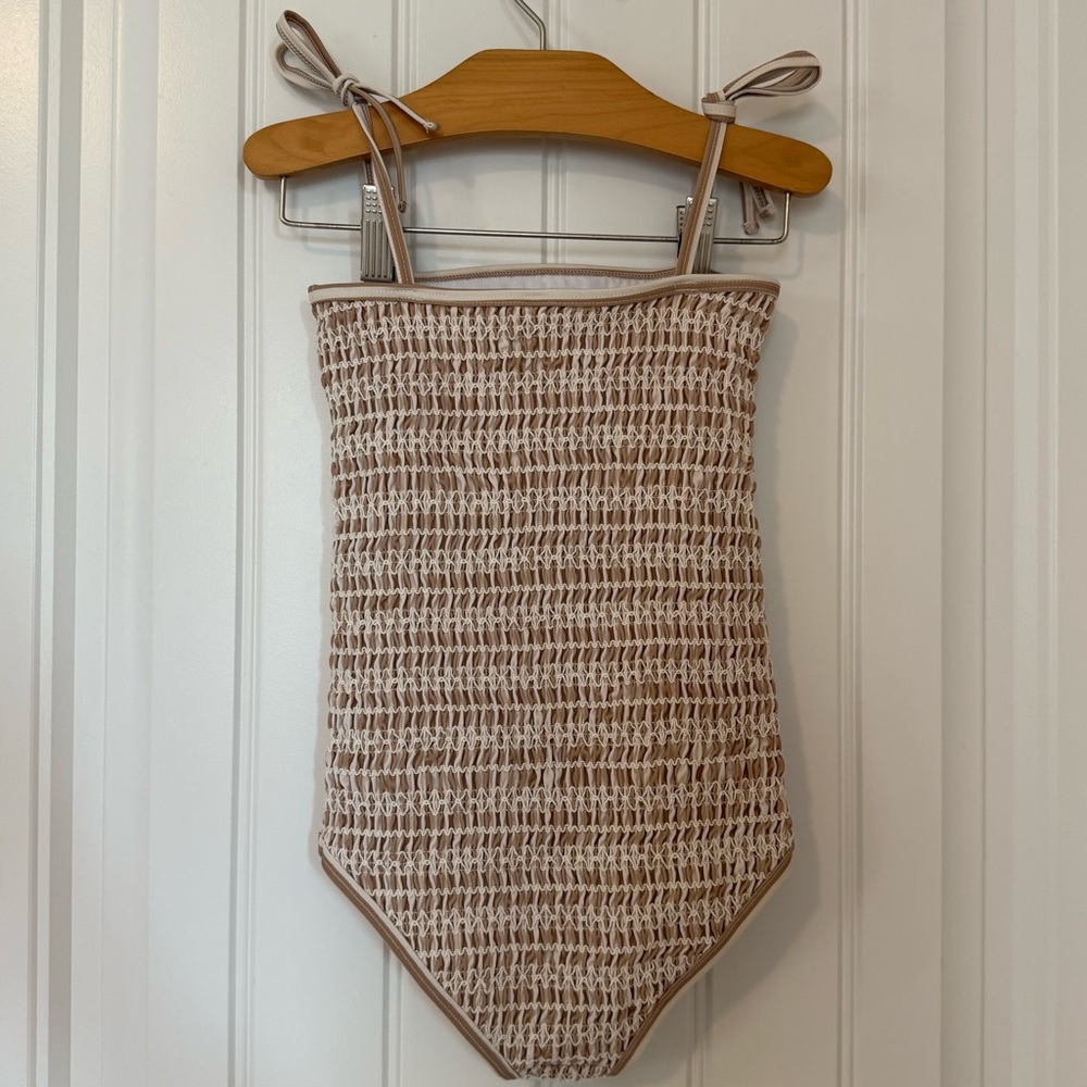 Rylee + Cru Girls Smocked One Piece Swimsuit - Picture 3 of 5